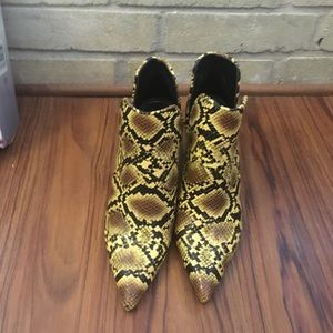 Zara Trafaluc Snake Skin Heels